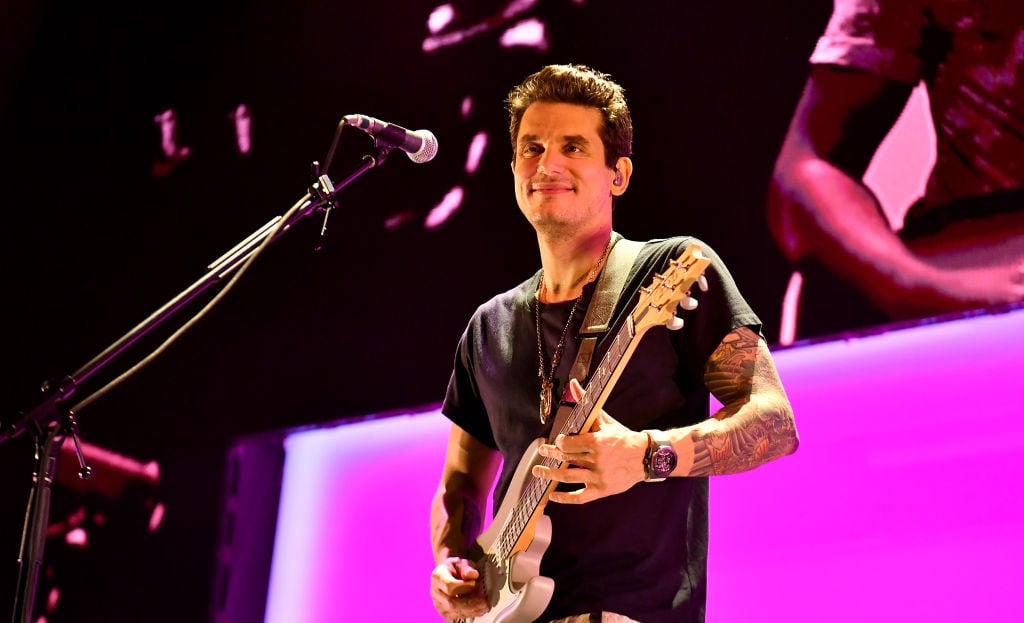 John Mayer performing during "Evening With John Mayer" tour on Aug. 11, 2019