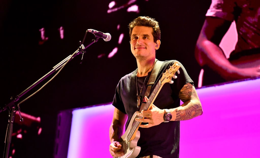 John Mayer performing during "Evening With John Mayer" tour on Aug. 11, 2019