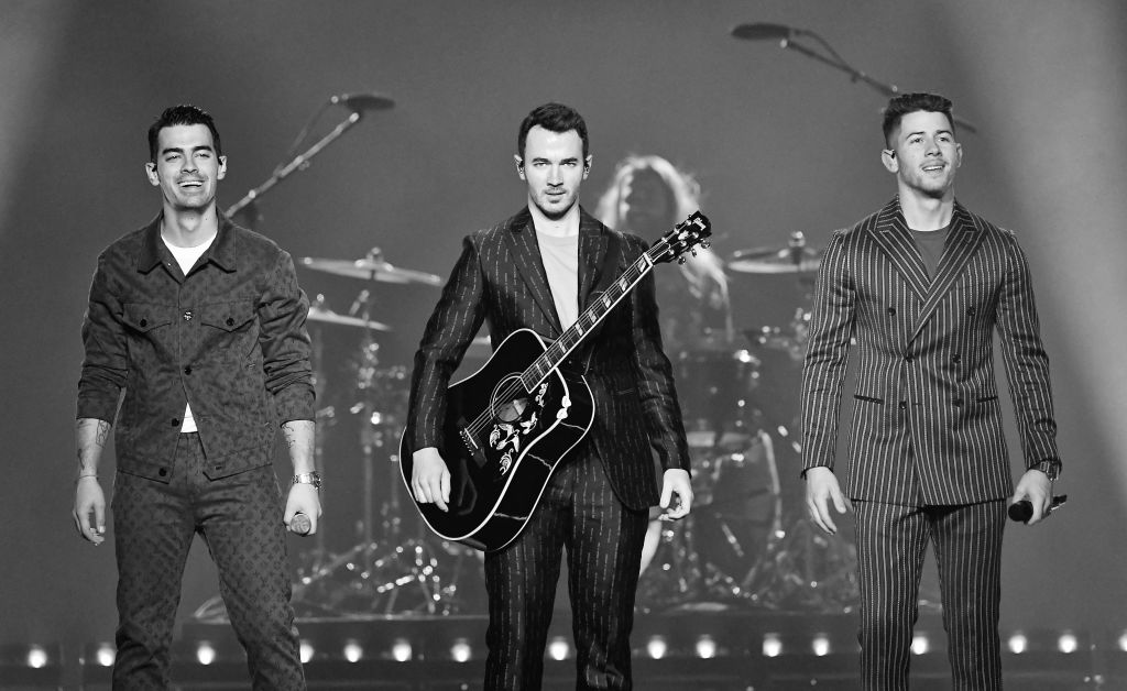 Grammy nominated group the Jonas Brothers in concert