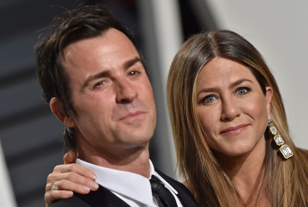 Jennifer Aniston and Justin Theroux on the red carpet in 2017