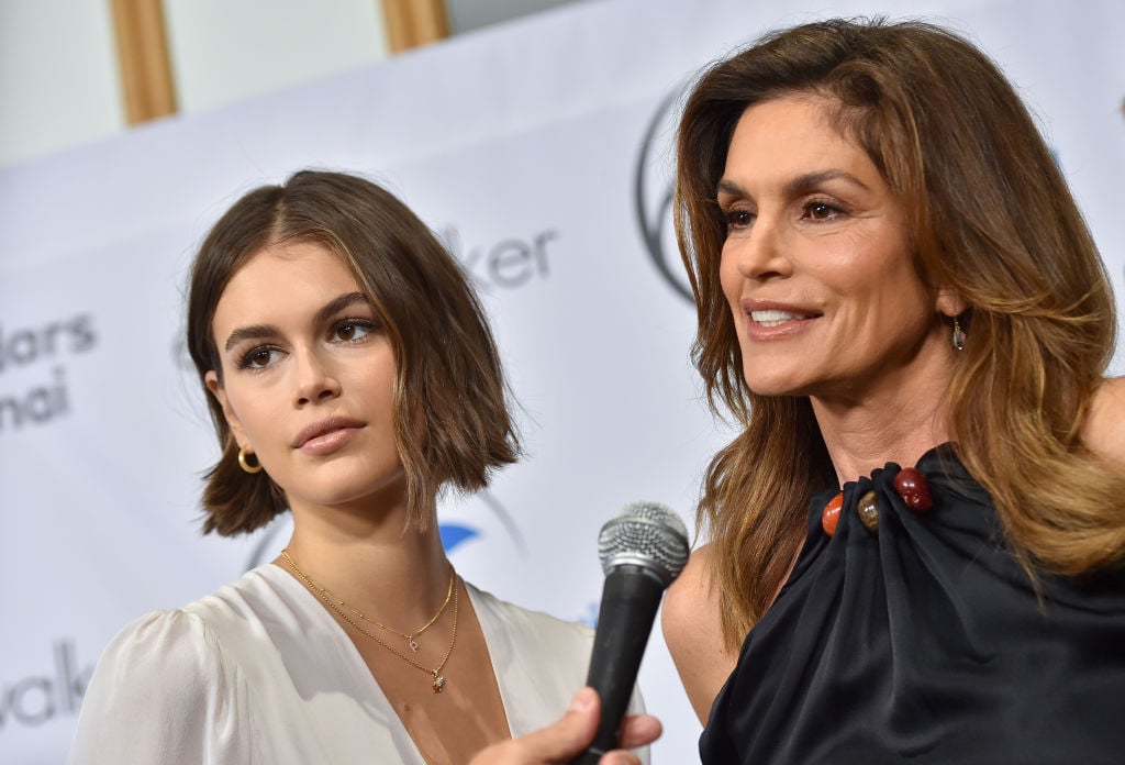 Kaia Gerber and Cindy Crawford attend the Women's Guild Cedars-Sinai Annual Luncheon