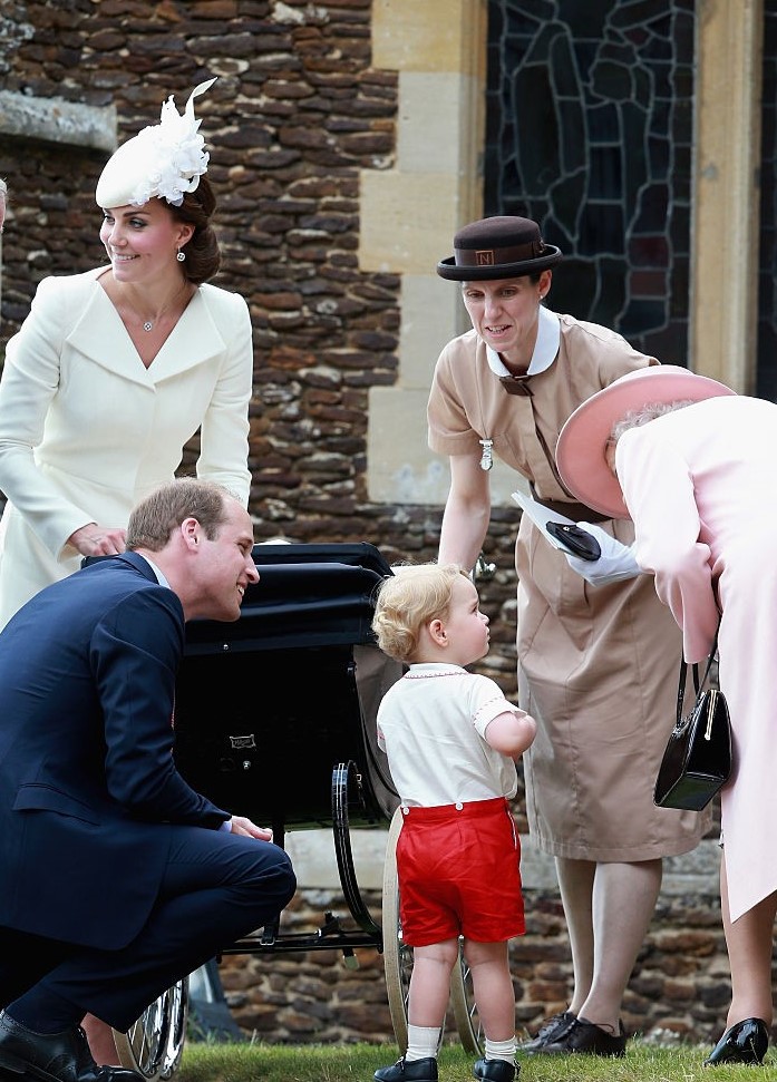 Kate Middleton, Prince William, Prince George, Maria Teresa Turrion Borrallo, and Queen Elizabeth