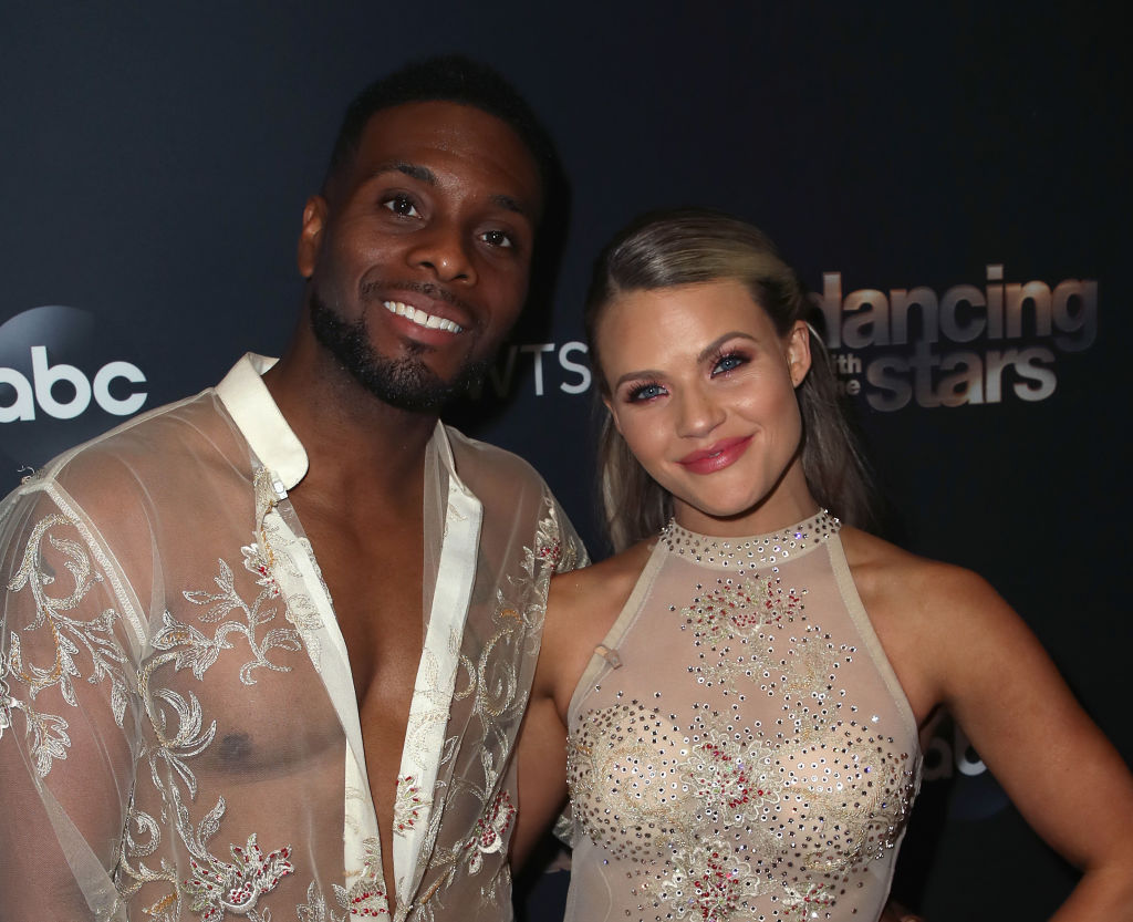 Kel Mitchell and Witney Carson pose at 'Dancing with the Stars' Season 28
