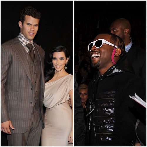Kim Kardashian and Kris Humphries; Kanye West