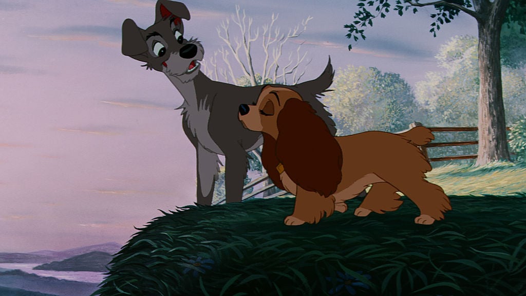 Characters, Lady and the Tramp, appear on Disney Junior
