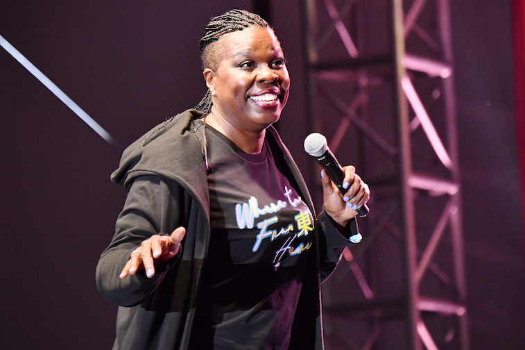 Leslie Jones performs onstage