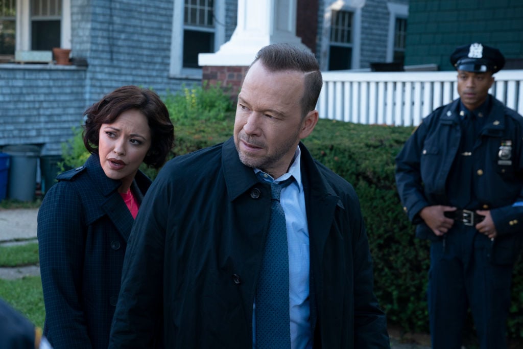 Marisa Ramirez as Maria Baez and Donnie Wahlberg as Danny Reagan on Blue Bloods | Patrick Harbron/CBS via Getty Images