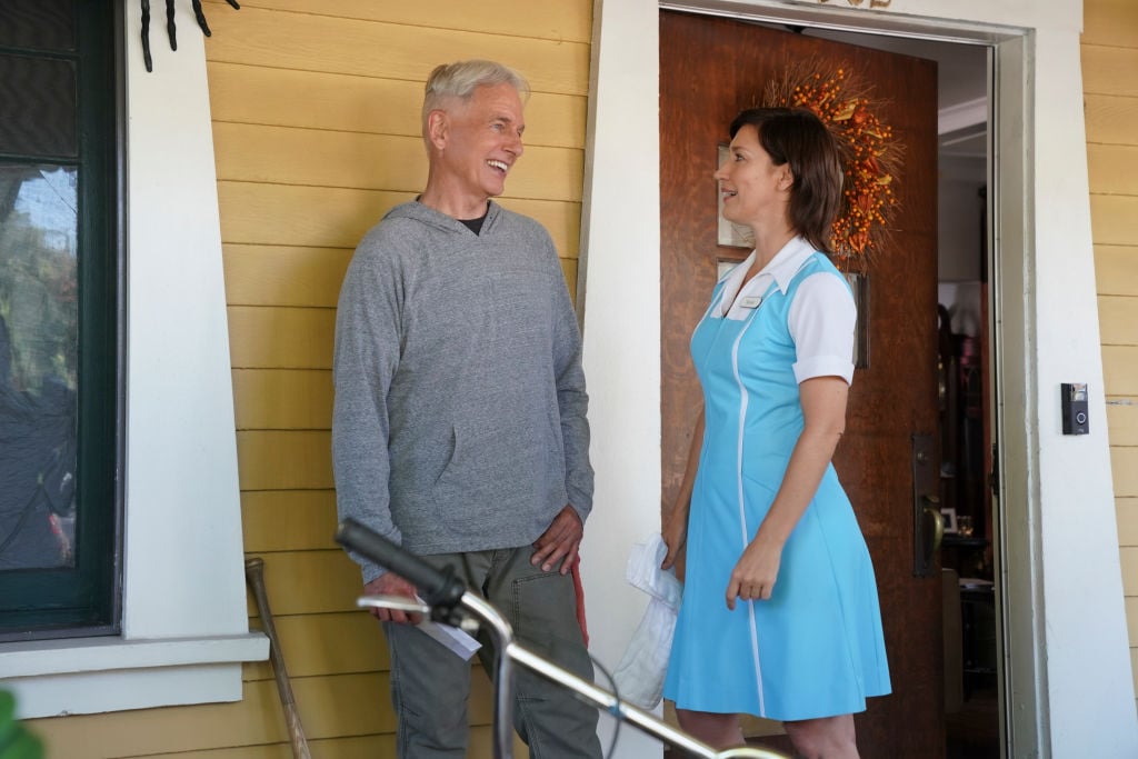 Mark Harmon and Louise Barnes | Sonja Flemming/CBS via Getty Images