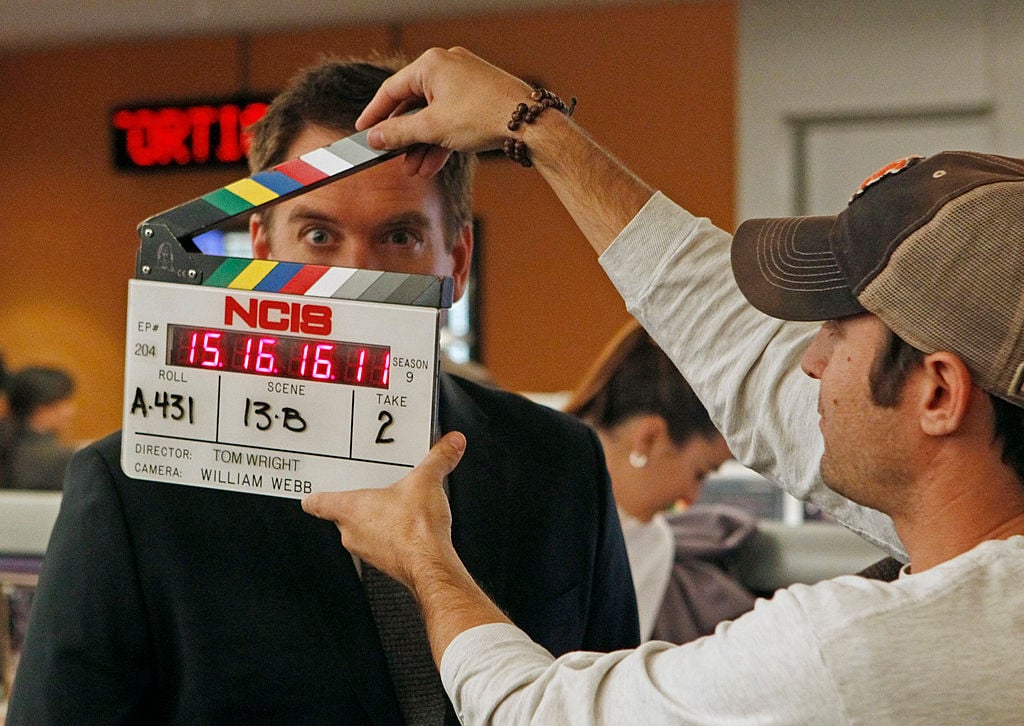 Michael Weatherly on the set of NCIS | Monty Brinton/CBS via Getty Images