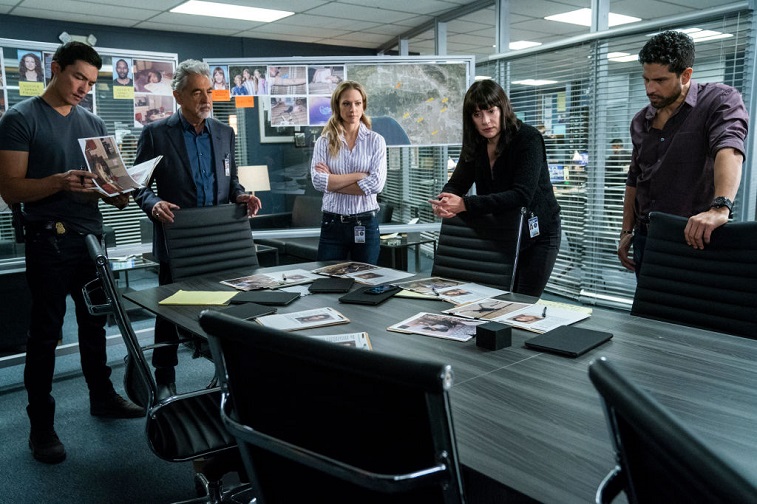 Daniel Henney, Joe Mantegna, A.J. Cook, Paget Brewster, and Adam Rodriguez