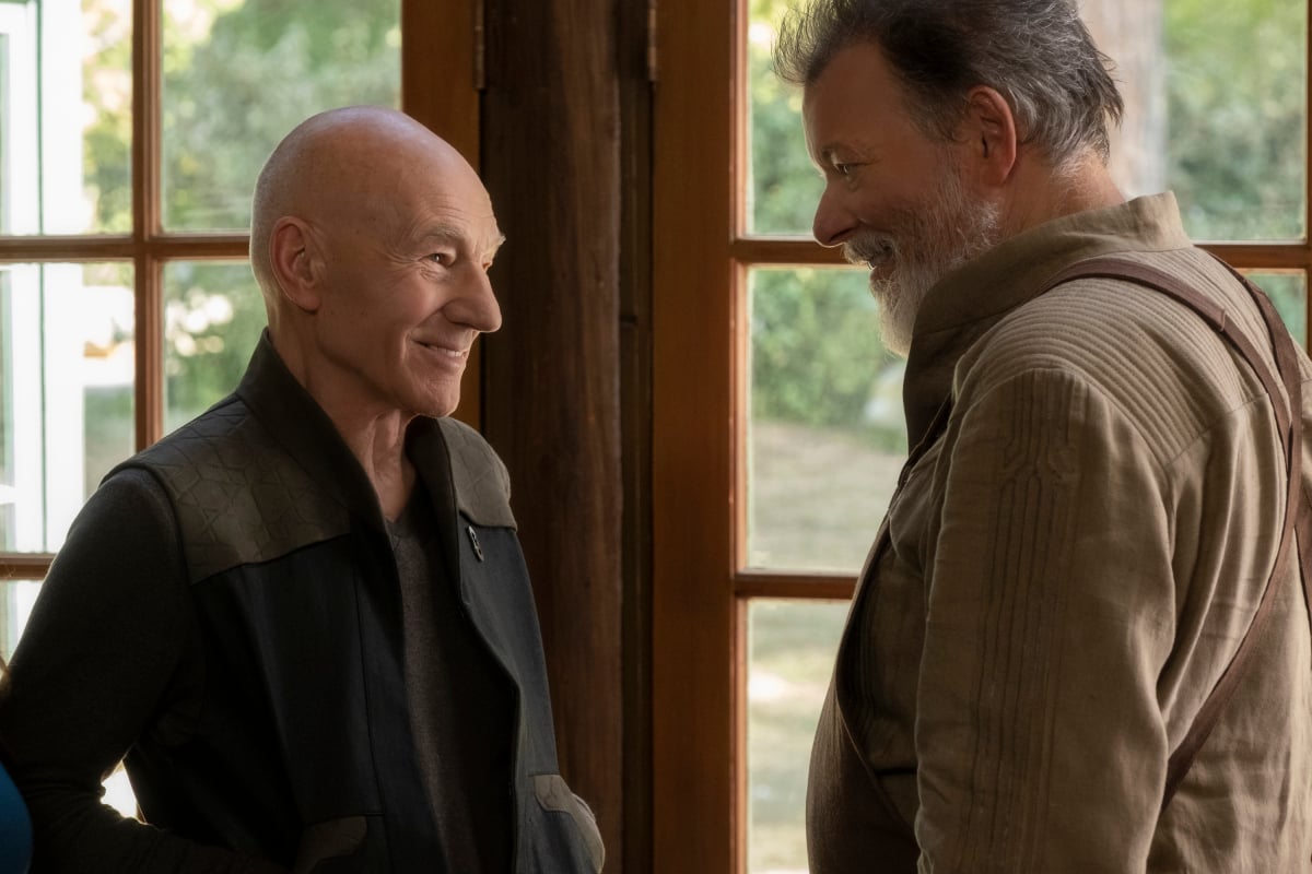 Patrick Stewart and Jonathan Frakes