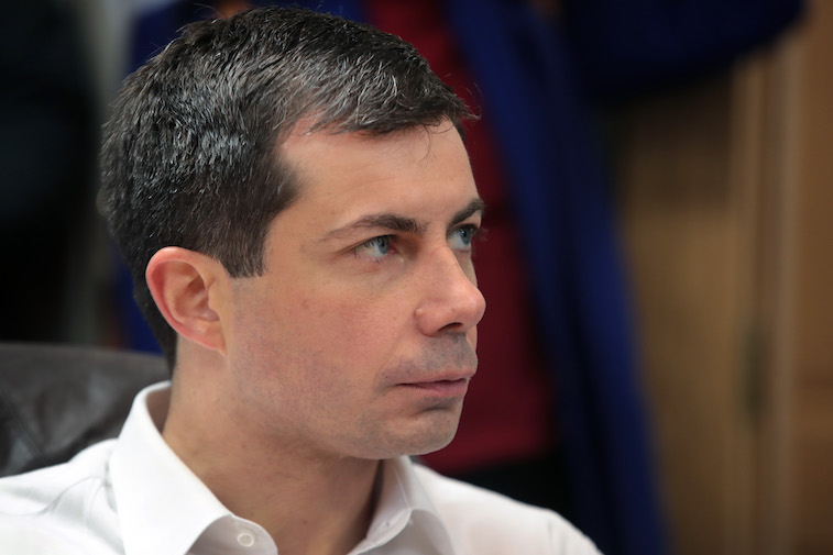 Pete Buttigieg on the campaign trail