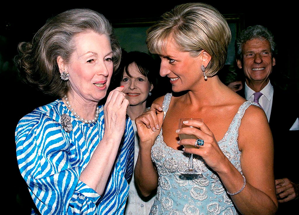 Princess Diana and her stepmother, Countess Raine Spencer