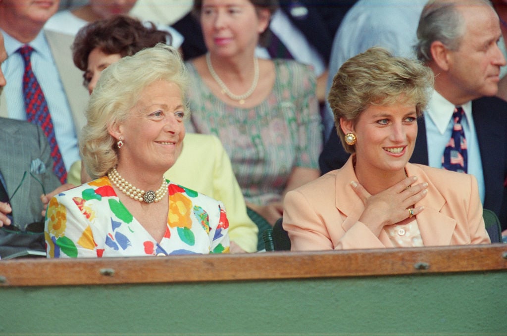 Princess Diana with her mother, Frances Shand Kydd