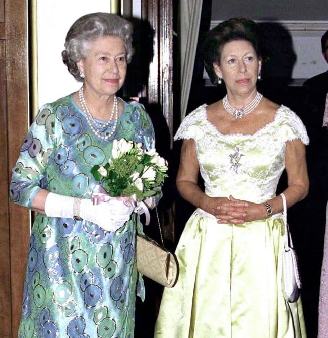 Queen Elizabeth II and Princess Margaret