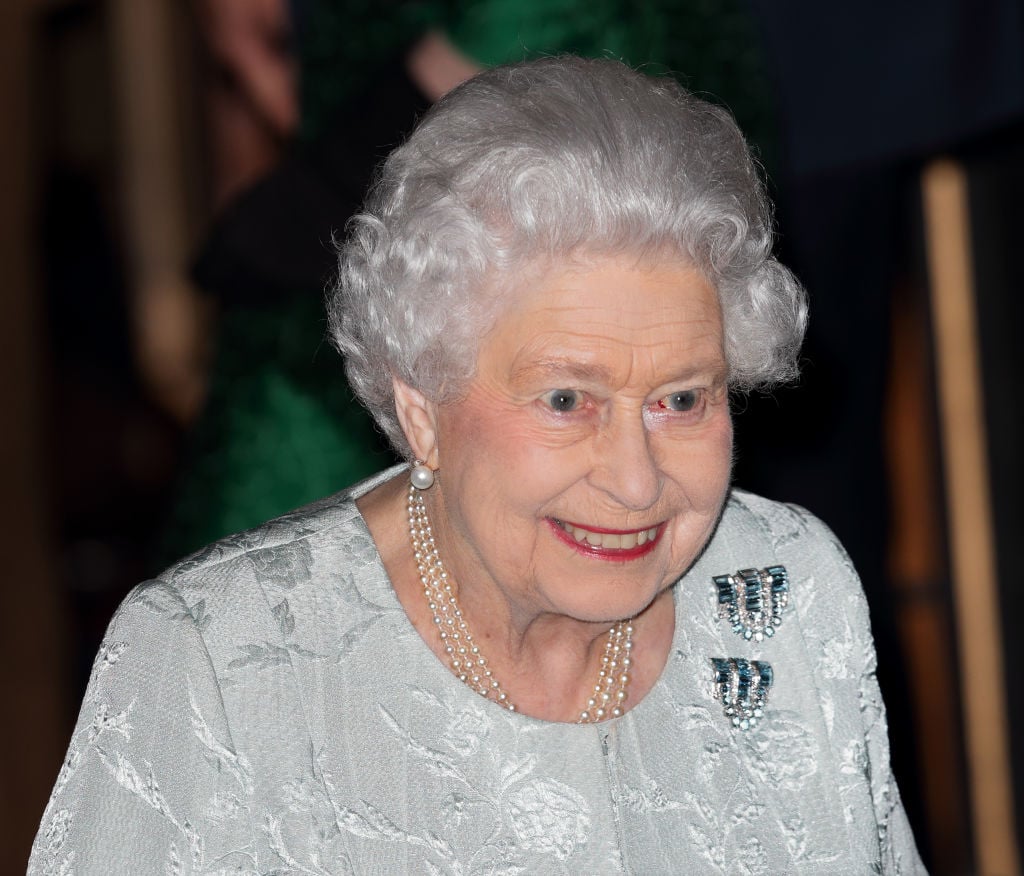 Queen Elizabeth II at an official royal engagement on Oct. 12, 2017
