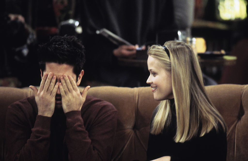 Reese Witherspoon and David Schwimmer on 'Friends'