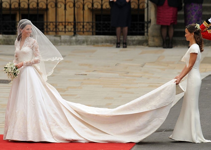 Royal wedding of Kate Middleton with sister Pippa Middleton