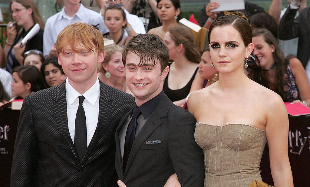 Harry Potter cast (Rupert Grint, Daniel Radcliffe, and Emma Watson)