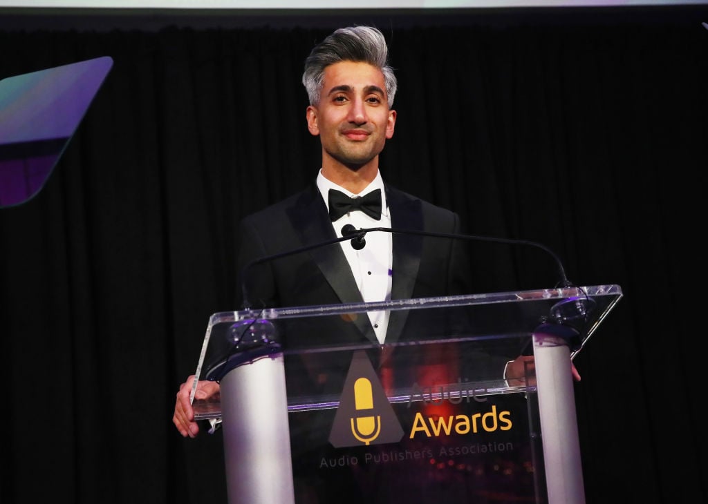 'Queer Eye' personality, Tan France, speaks onstage during the 2019 Audie Awards 