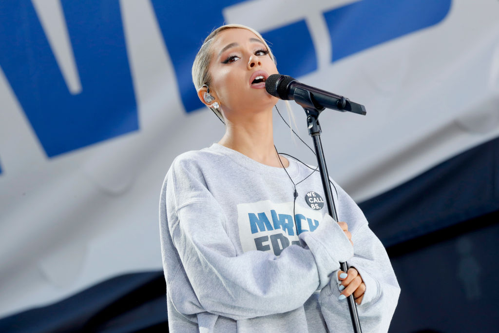 Ariana Grande performs onstage