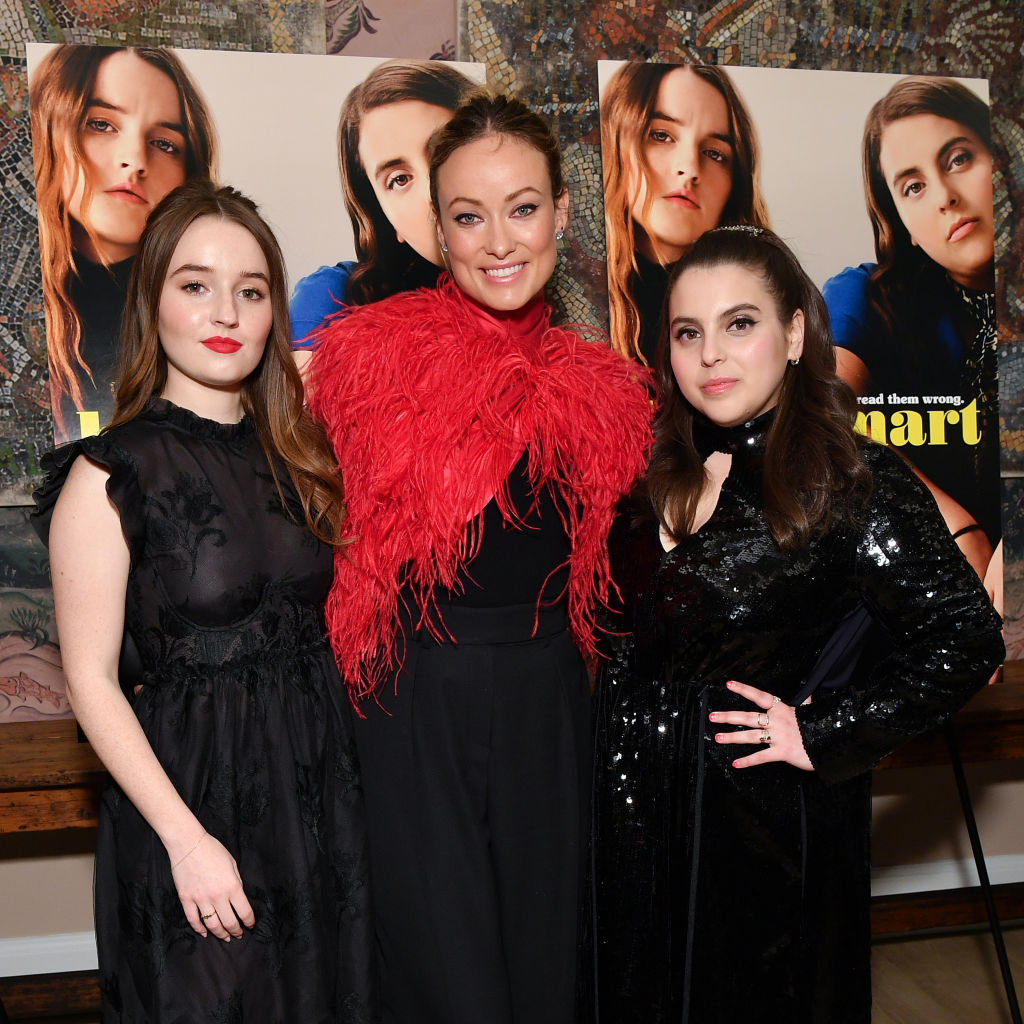 'Booksmart' director Olivia Wilde with stars Kaitlyn Dever and Beanie Feldstein at a screening of their movie.