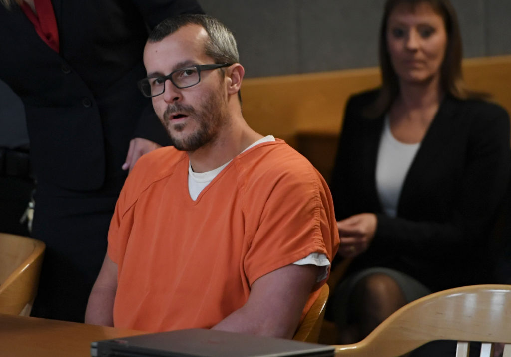 Chris Watts sits in courtroom