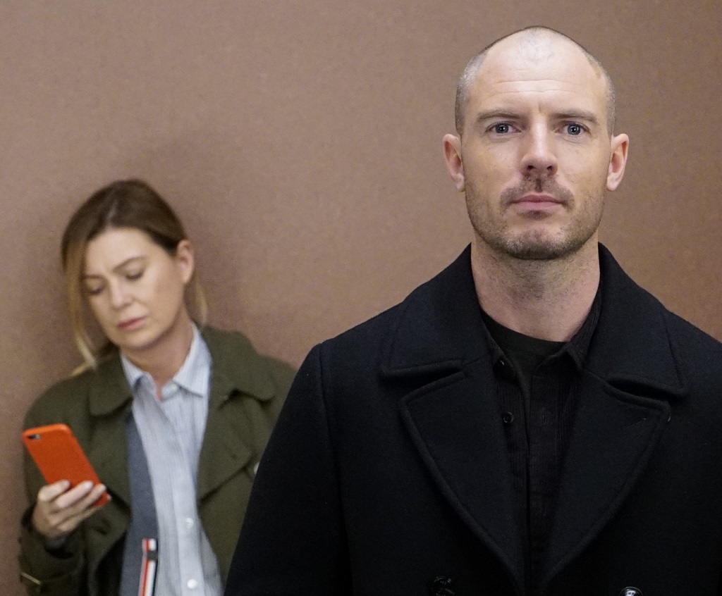 Ellen Pompeo and Richard Flood in 'Grey's Anatomy'