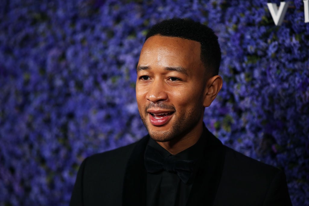 John Legend attends Caruso's Palisades Village opening gala.