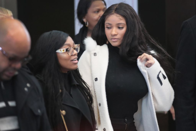 Joycelyn Savage and Azriel Clary at R. Kelly's court hearing