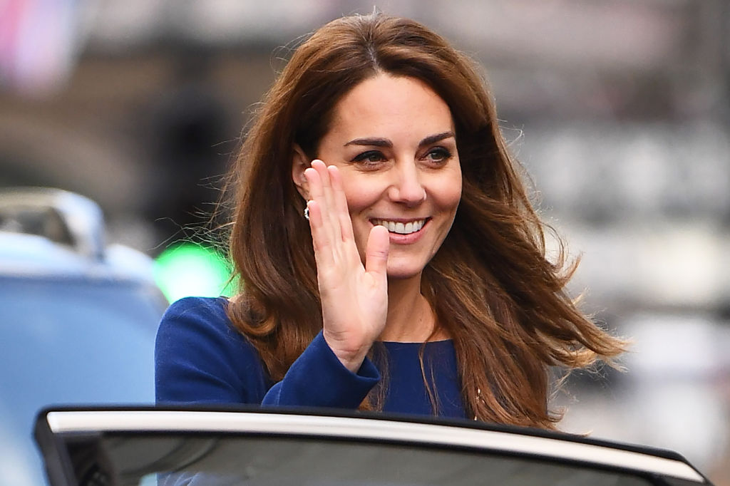 Kate Middleton leaves after attending the launch of the National Emergencies Trust at St Martin-in-the-Fields in London.