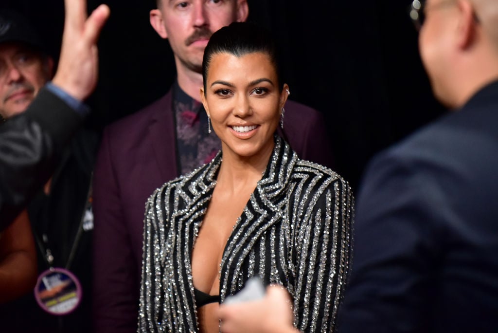 Kourtney Kardashian attends the 2019 E! People's Choice Awards.