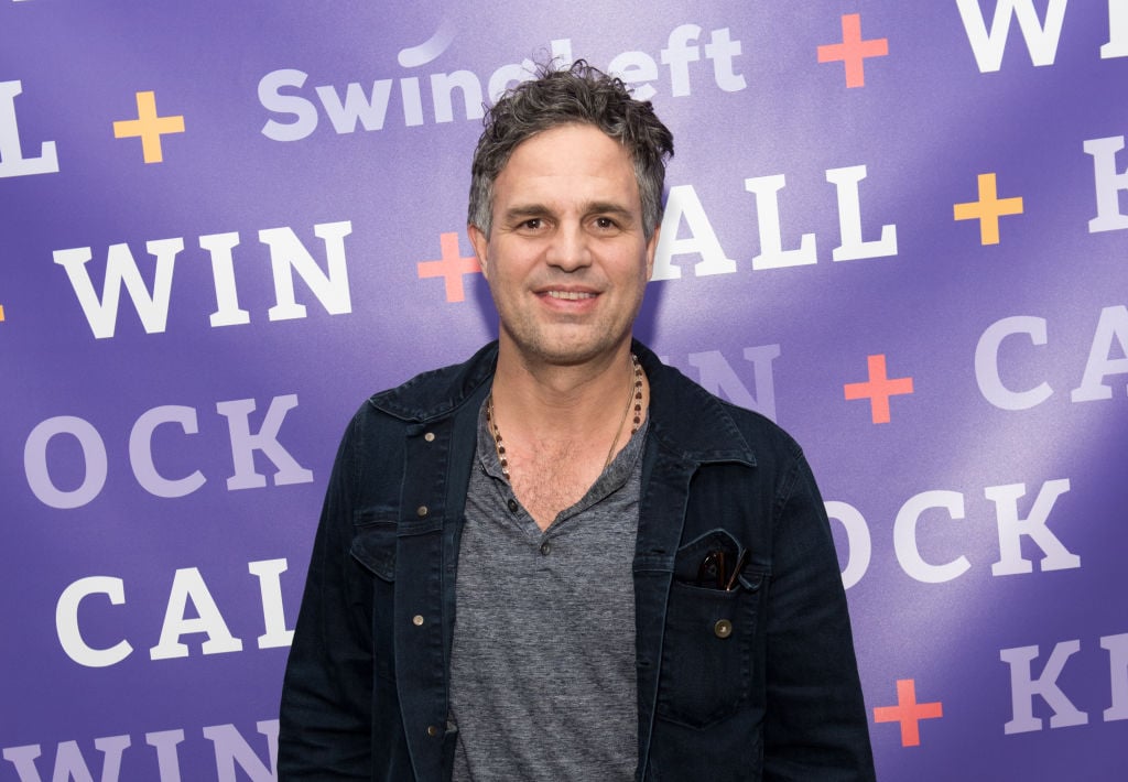 Mark Ruffalo on the red carpet at Swing Left's "The Last Weekend" Election Rally in NYC. 