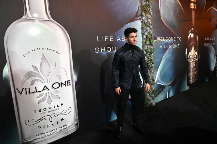 Nick Jonas with Villa One Tequila