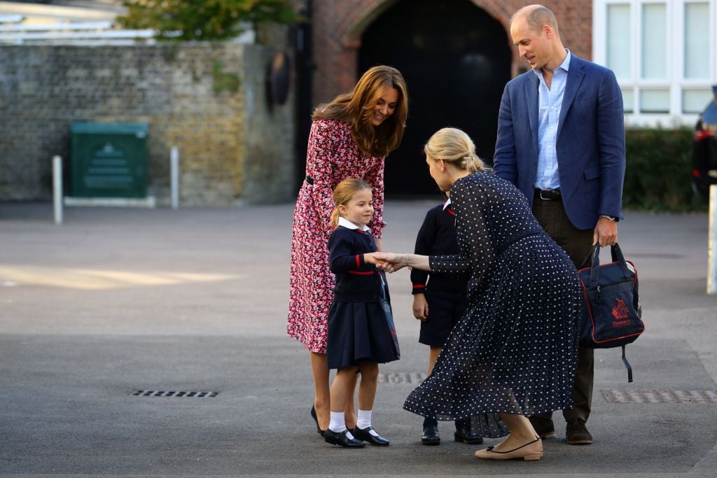 The Duke and Duchess of Cambridge with their daughter Charlotte