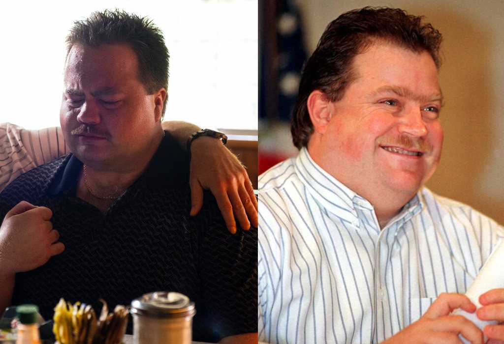 A composite image of Paul Walter Hauser and Richard Jewell
