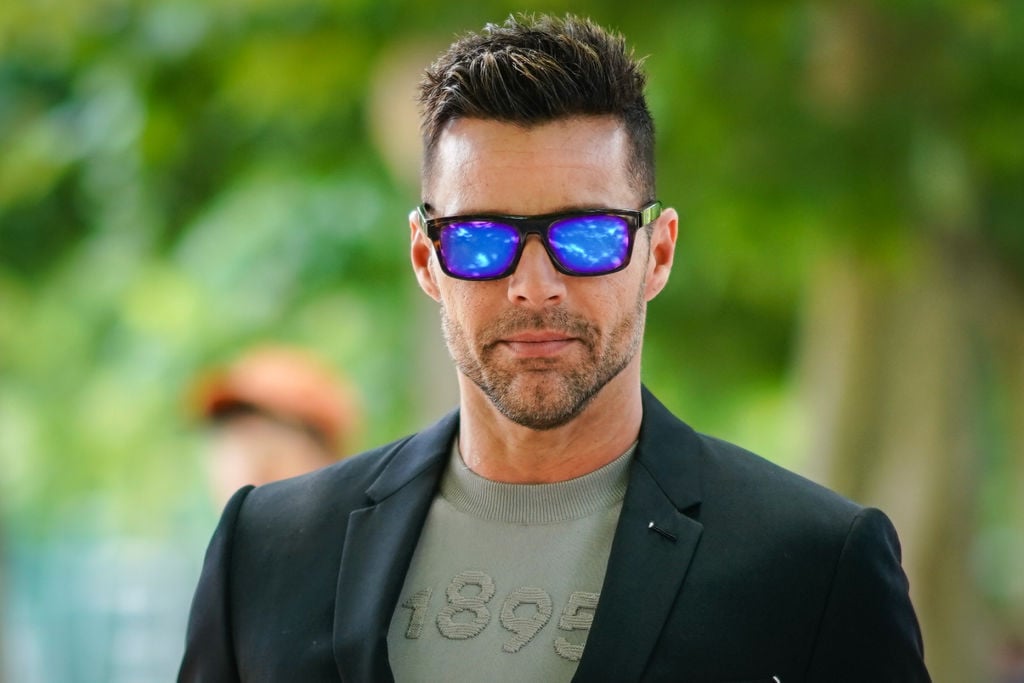 Ricky Martin at Paris Fashion Week.