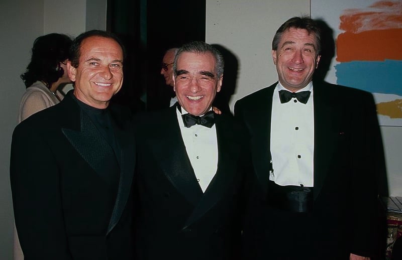 Joe Pesci, Robert De Niro, and Martin Scorsese