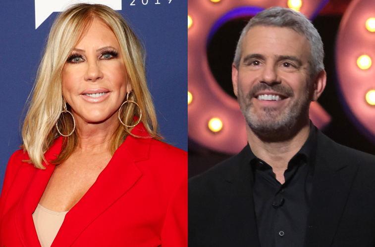 Vicki Gunvalson and Andy Cohen