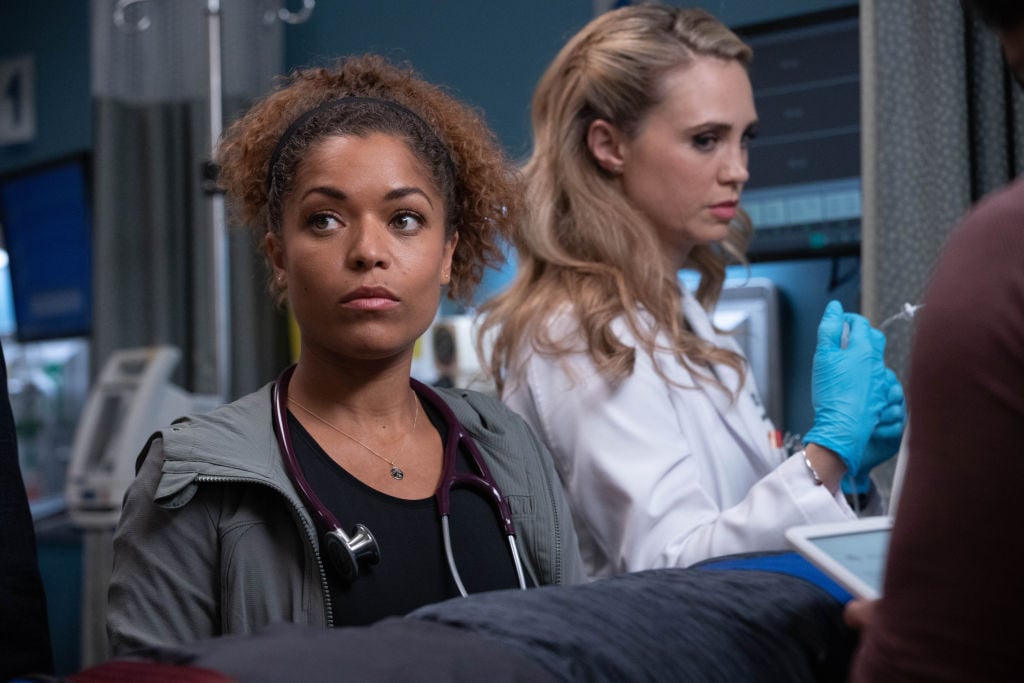 ANTONIA THOMAS and FIONA GUBELMANN on The Good Doctor | Jack Rowand/ABC via Getty Images