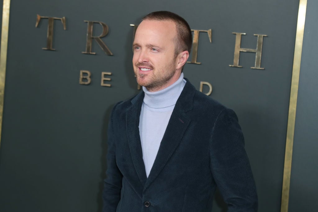 Aaron Paul attends Premiere Of Apple TV+'s "Truth Be Told"