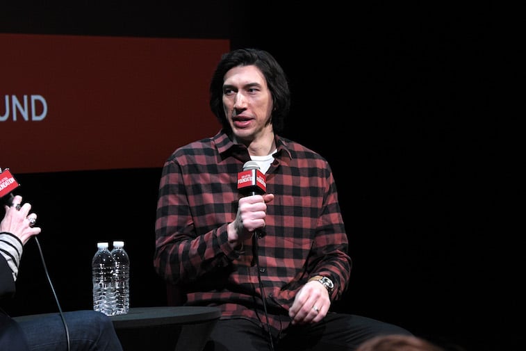 Adam Driver speaks onstage