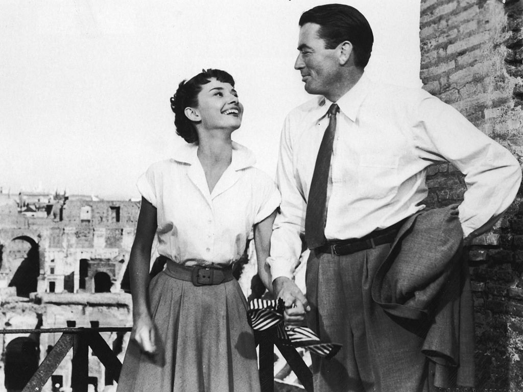 Audrey Hepburn and Gregory Peck in 'Roman Holiday'