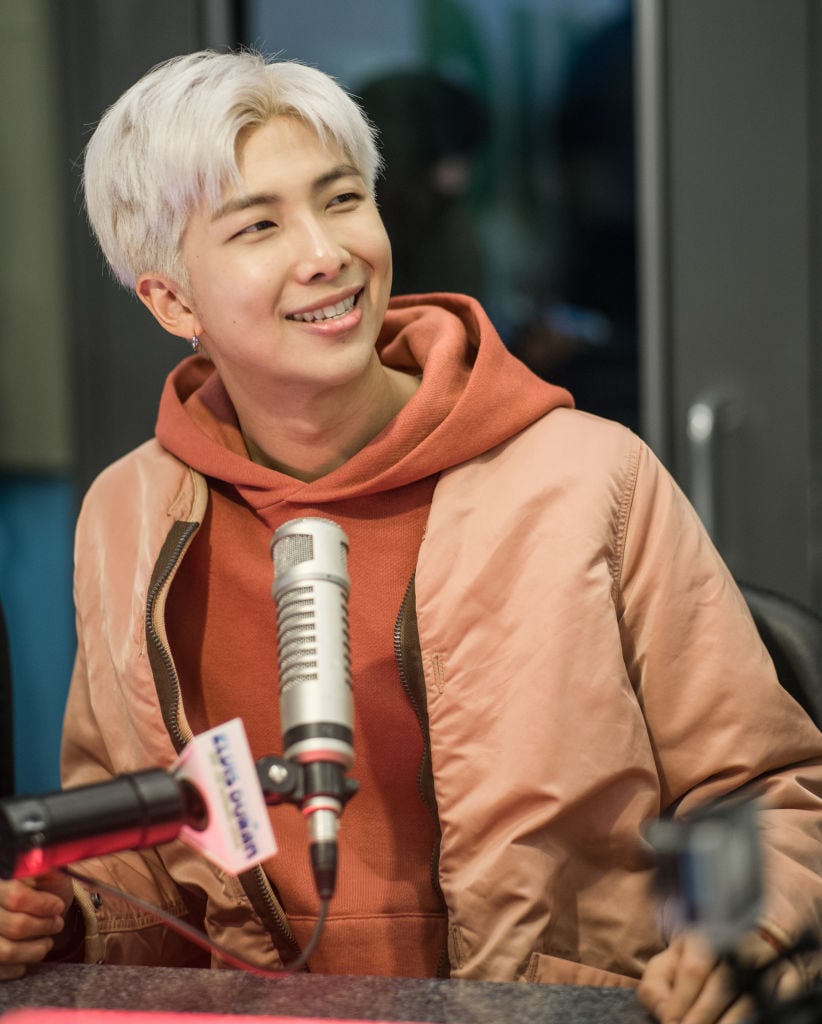 RM of BTS visits The Elvis Duran Z100 Morning Show at Z100 Studio