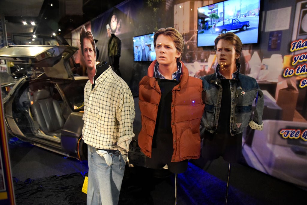Michael J. Fox costumes in Back to the Future exhibit