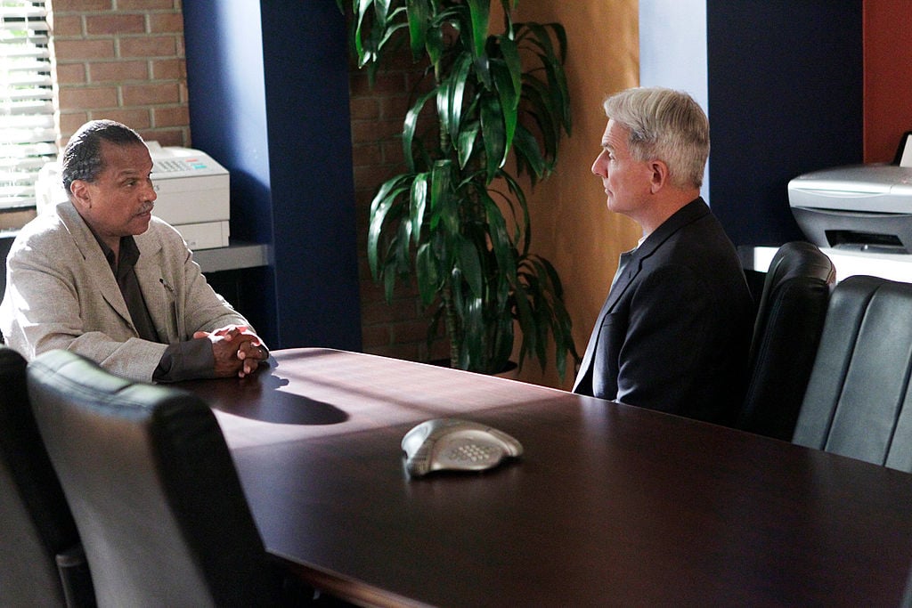 Billy Dee Williams and Mark Harmon on NCIS. |  Cliff Lipson/CBS via Getty Images