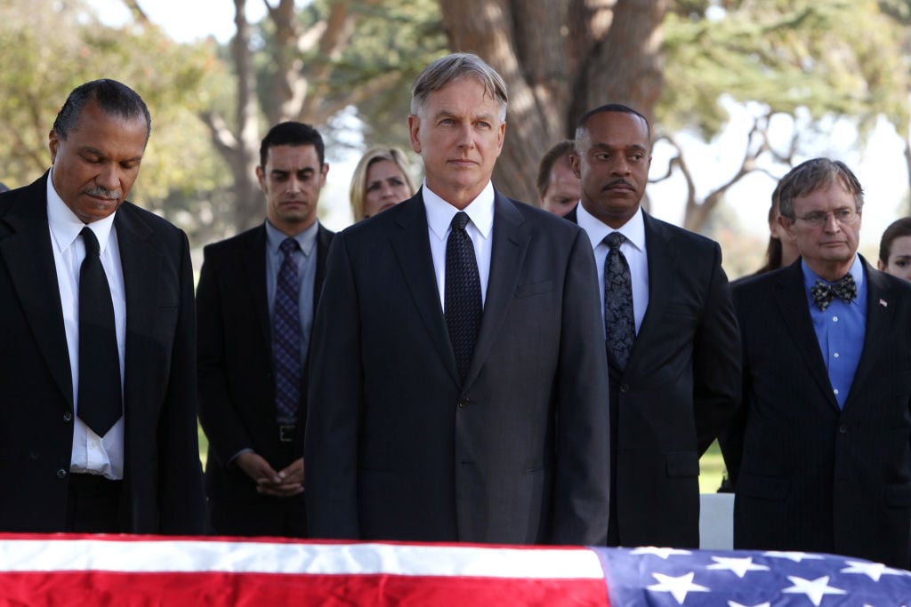 Billy Dee Williams, Mark Harmon, Rocky Carroll, and David McCallum on NCIS. | Sonja Flemming/CBS via Getty Images