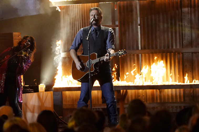 Blake Shelton performs onstage