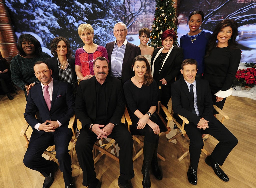 The Blue Bloods cast on the set of The Talk | Heather Wines/CBS via Getty Images