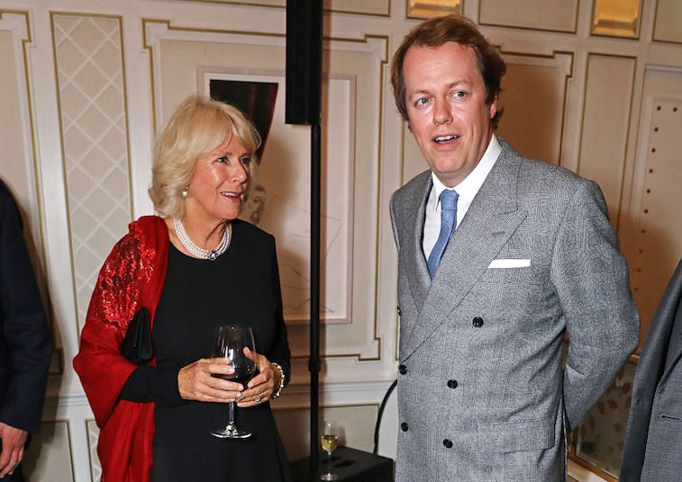 Camilla Parker Bowles and son